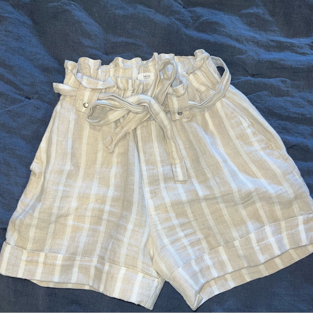 Mango Linen Shorts